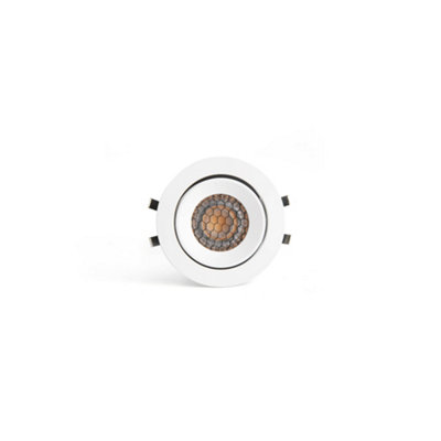 Luminosa Lighting Luminosa Kivi White Orientable Recessed 7W 2700K 36 Degrees Ip44 from B&Q