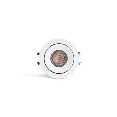Luminosa Lighting Luminosa Kivi White Orientable Recessed 7W 3000K 36 Degrees Ip44 from B&Q