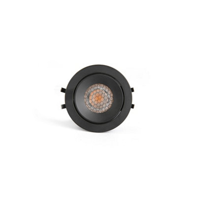 Luminosa Lighting Luminosa Kivi Black Orientable Recessed 7W 3000K 36 Degrees Ip44 from B&Q