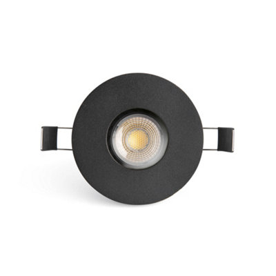 Luminosa Lighting Luminosa Niva Outdoor Recessed Downlight Black Gu10 Ip65 from B&Q