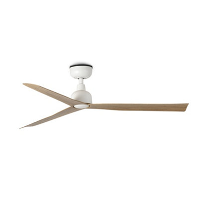 Luminosa Lighting Luminosa Marine 125Cm Ceiling Fan Matt WhiteOak BladesIp44 from B&Q