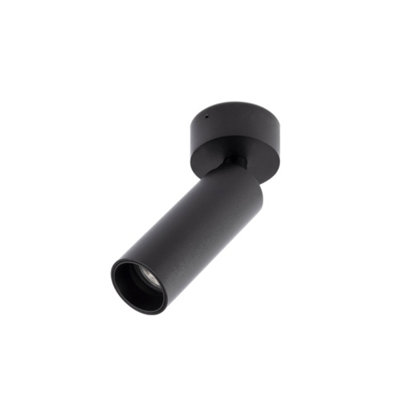 Luminosa Lighting Luminosa Stan Slim Single Spotlight Black Gu10 from B&Q