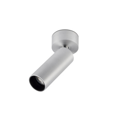 Luminosa Lighting Luminosa Stan Slim Single Spotlight Brushed Aluminium Gu10 from B&Q