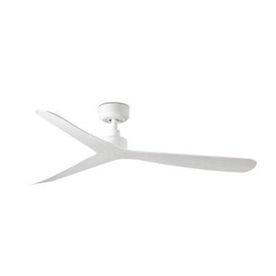 Luminosa Lighting Luminosa Rocker 132Cm Ceiling Fan Matt White