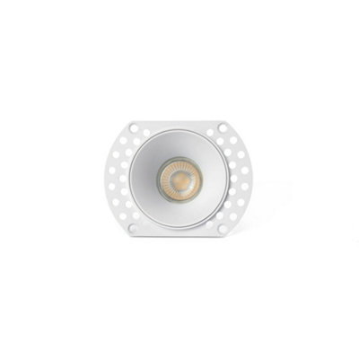Luminosa Lighting Luminosa Flac Trimless Recessed Downlight White Mr11 Gu10 from B&Q