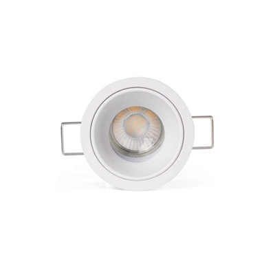 Luminosa Lighting Luminosa Flic Adjustable Recessed Downlight White Mr11 Gu10 from B&Q