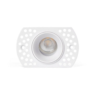 Luminosa Lighting Luminosa Flic Trimless Adjustable Recessed Downlight White Mr11 Gu10 from B&Q