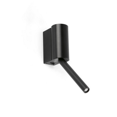 B&Q -  Luminosa Dante Led Reading Wall Light Matt Black 3W 2700K