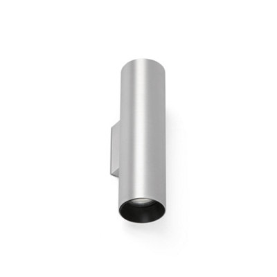 Luminosa Lighting Luminosa Stan Up & Down Wall Lamp Brushed Aluminium Gu10 from B&Q