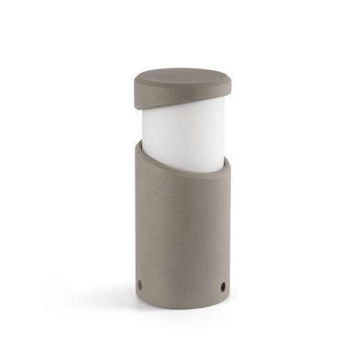 Luminosa Lighting Luminosa Block Outdoor Pedestal Light Sand E27 Ip65 from B&Q