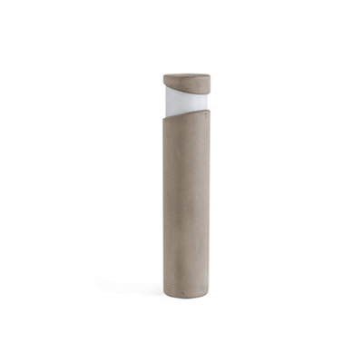 Luminosa Lighting Luminosa Block Outdoor Bollard Sand E27 Ip65 from B&Q