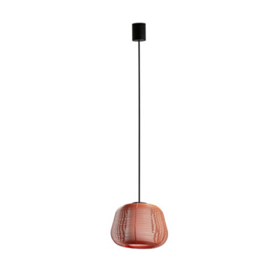 Luminosa Lighting Luminosa Narita Outdoor Pendant Ceiling Light Orange E27 Ip65 from B&Q