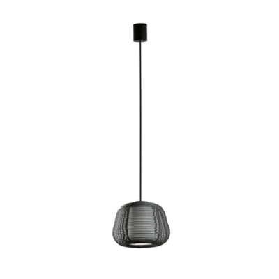 Luminosa Lighting Luminosa Narita Outdoor Pendant Ceiling Light Black E27 Ip65 from B&Q