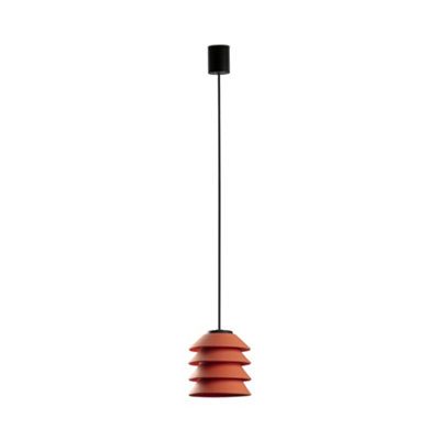 Luminosa Lighting Luminosa Toba Outdoor Pendant Ceiling Light Orange E27 Ip65 from B&Q