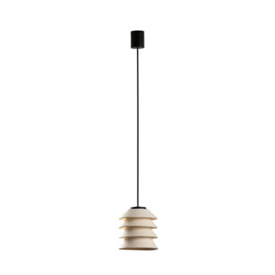 Luminosa Lighting Luminosa Toba Outdoor Pendant Ceiling Light Beige E27 Ip65 from B&Q