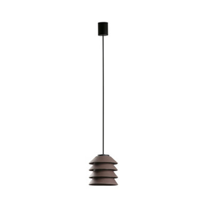 Luminosa Lighting Luminosa Toba Outdoor Pendant Ceiling Light Brown E27 Ip65