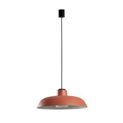 Luminosa Lighting Luminosa Saga Outdoor Pendant Ceiling Light Orange E27 Ip65 from B&Q