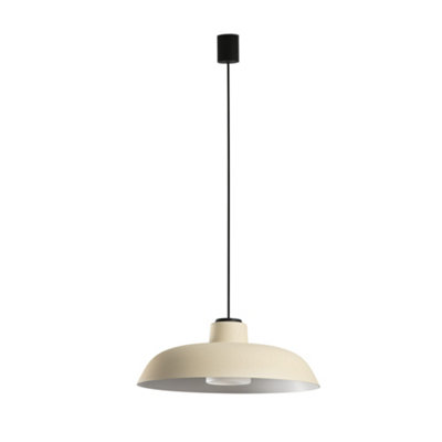 Luminosa Lighting Luminosa Saga Outdoor Pendant Ceiling Light Beige E27 Ip65 from B&Q