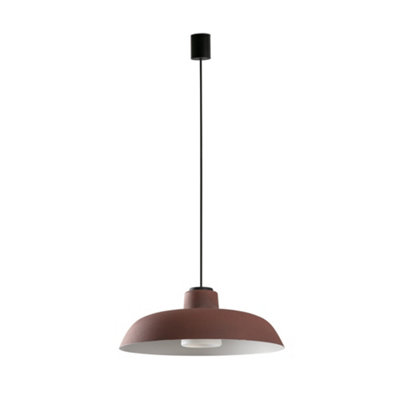 Luminosa Lighting Luminosa Saga Outdoor Pendant Ceiling Light Rust Brown E27 Ip65 from B&Q