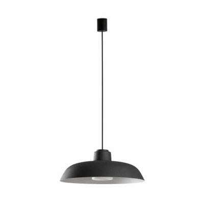 Luminosa Lighting Luminosa Saga Outdoor Pendant Ceiling Light Black E27 Ip65 from B&Q