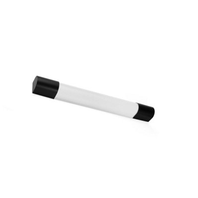 Luminosa Lighting Luminosa Kiva 60Cm Led Bathroom Wall Lamp Matt Black Ip44 10W 2700K from B&Q