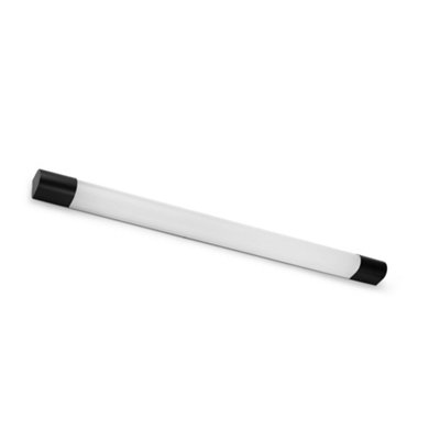 Luminosa Lighting Luminosa Kiva 120Cm Led Bathroom Wall Lamp Matt Black Ip44 18W 2700K from B&Q