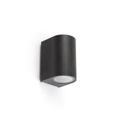 Luminosa Lighting Luminosa Estela Outdoor Wall Down Lamp Black Gu10 Ip65 from B&Q