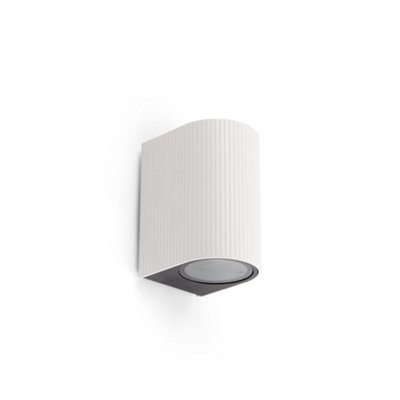 Luminosa Lighting Luminosa Estela Outdoor Wall Down Lamp White Gu10 Ip65 from B&Q