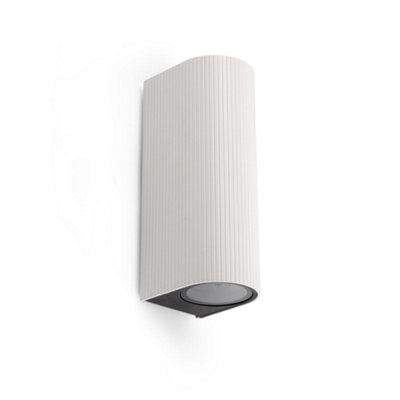 Luminosa Lighting Luminosa Estela Outdoor Up Down Wall Lamp White Gu10 Ip65 from B&Q