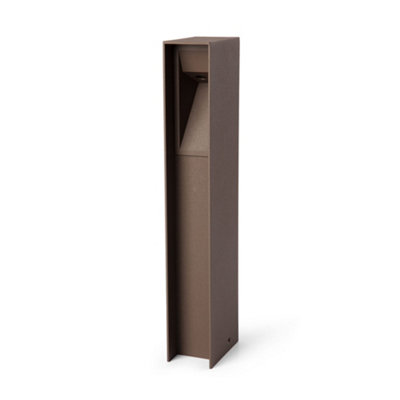 Luminosa Lighting Luminosa Til Led Outdoor Bollard Rust Brown Ip65 2700K No Driver from B&Q