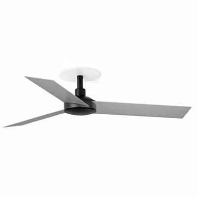 B&Q -  Luminosa Cruiser Recessed 106Cm Ceiling Fan Matt BlackAluminium Blades