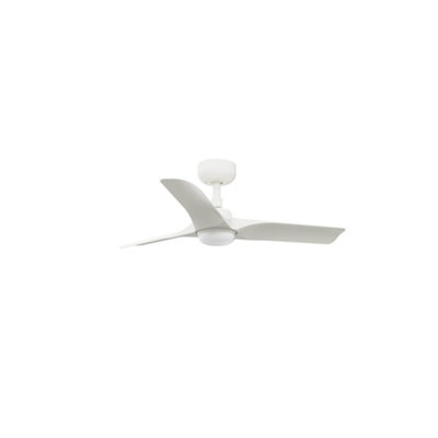 Luminosa Lighting White/Light Luminosa Hey 3 Blade Ceiling Fan Matt With 2700 - 4000 - 6000K Tuya Smart System Small