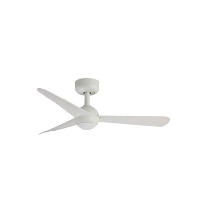 Luminosa Lighting White Luminosa Sfera 3 Blade Ceiling Fan Matt Wiz Smart System Small