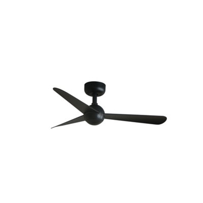 Luminosa Lighting Black Luminosa Sfera 3 Blade Ceiling Fan Matt Wiz Smart System Small