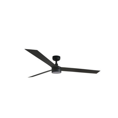 Luminosa Lighting Black/Light Luminosa Cruiser Blade Ceiling Fan Matt With 2700 - 4000 - 6500K Tuya Smart System Size 3