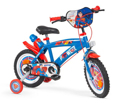  - Toimsa Superman 14" Childrens BicycleBlueW/ Removable Stabiliser