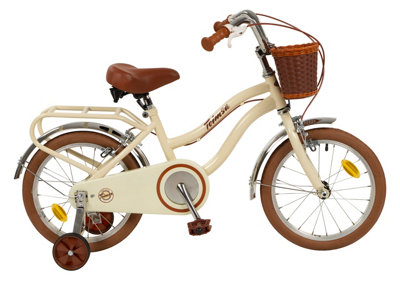  - Toimsa 16" Vintage Childrens BicycleBeigeW/ Removable Stabiliser