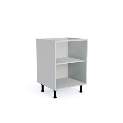 Wtc Premier Cab 450mm Kitchen Base Unit Cabinet Natural Grey 18mm Mfc (Carcass Only) from B&Q