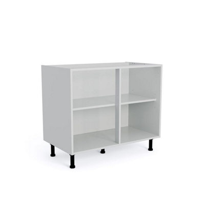 Wtc Premier Cab 900mm Kitchen Base Unit Cabinet Natural Grey 18mm Mfc (Carcass Only) from B&Q