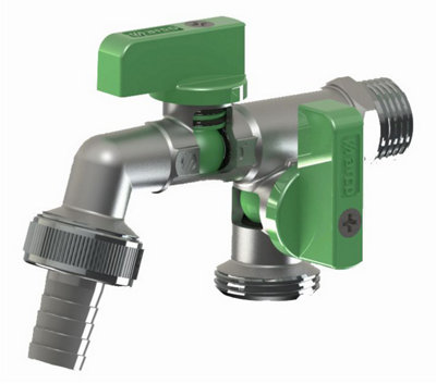 Arco 1/2X3/4X3/4 Inch Double Duo Outlet Garden Outside Outdoor Bib Tap Valve from B&Q