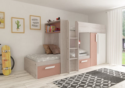 Trasman Barca Bunkbed Cascina/pink from B&Q