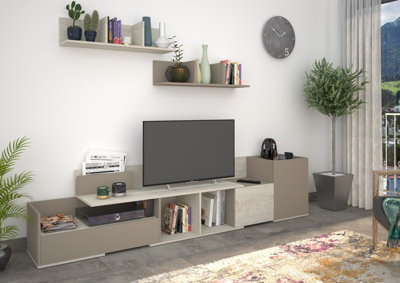 Trasman Boost Tv Unit-Clay/cascina from B&Q