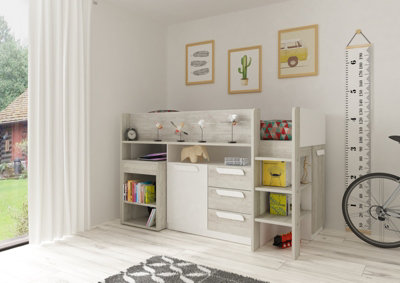 Trasman Girona Midsleeper Cascina/white from B&Q