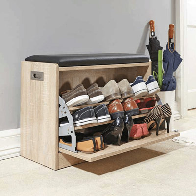 Shop shoe storage.