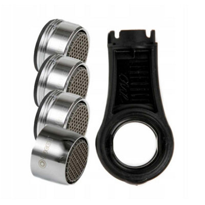 Tucai Home Water Saving KitKitchen Tap Aerators 3X 24mm 1X 22mmInstallation Tool from B&Q