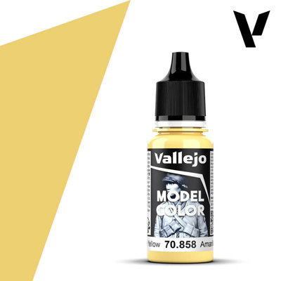 Vallejo Model Color Ice Yellow Acrylic 18ml/0.60 fl oz Dropper Bottle - 70.858 - Image 6