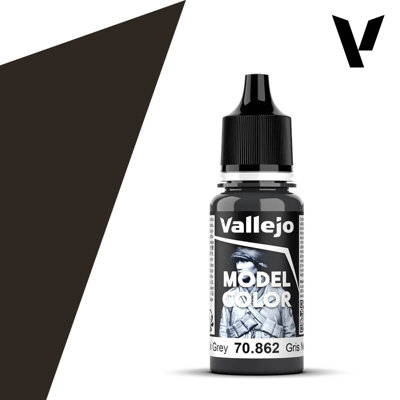 Vallejo Model Color Acrylic Paint, Black Grey, 18 ml, Self-Leveling, BSL System for Modeling and Miniatures - Image 8
