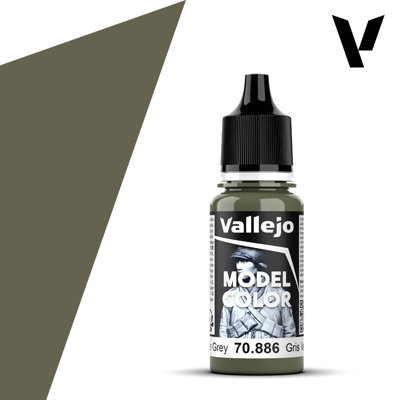 Vallejo VJ70886 Model Color 17 ml Acrylic Paint - Green Grey - Image 8