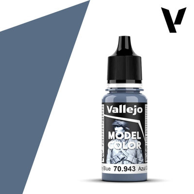 Vallejo Model Color Grey Blue Acrylic 17ml/0.57 fl oz Dropper Bottle - 70.943 - Image 7