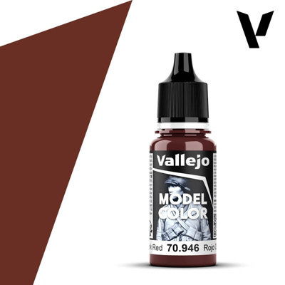 Vallejo 946 Model Colour Dark Red 18ml Paint Dropper Bottle - Image 8